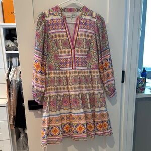 Hale Bob Multicolor Long Sleeve Dress